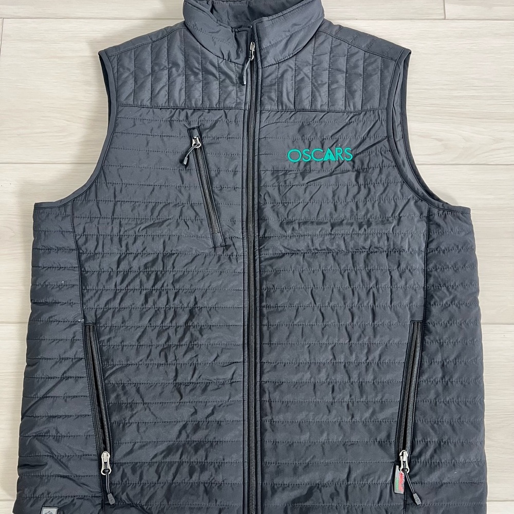 Storm Creek Front Runner Eco-Insulated Quilted Vest Sz Large Black